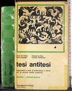 Tesi antitesi. Riforma - restaurazione