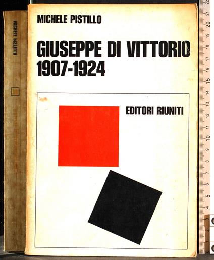 Giuseppe di Vittorio 1907-1924 - Michele Pistillo - copertina