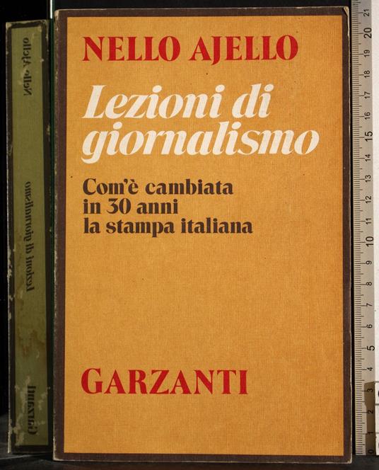 Lezioni di Giornalismo - Nello Ajello - copertina