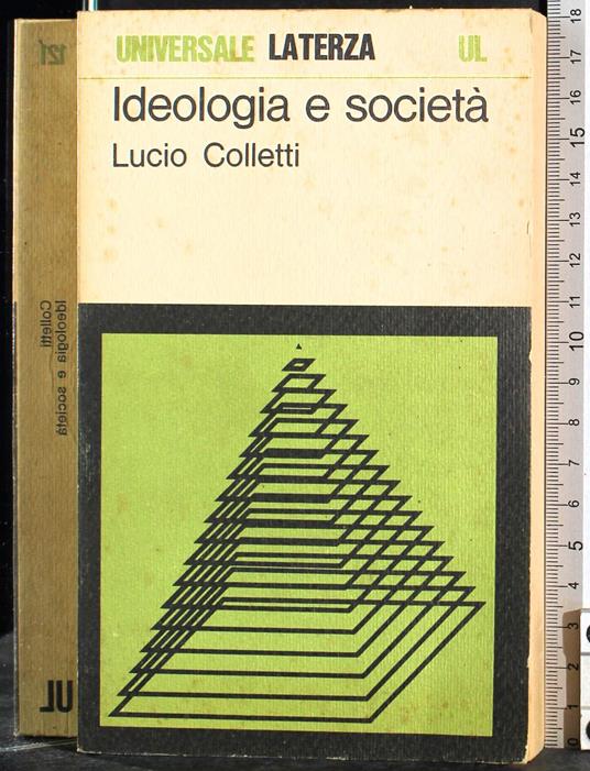 Ideologia e società - Lucio Colletti - copertina