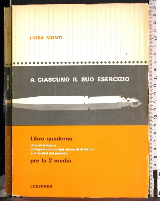 A ciascuno il suo esercizio. Libro quaderno per 2 media - Lucia Monti - copertina