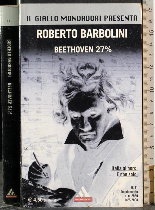 Beethoven 27% - Roberto Barbolini - copertina