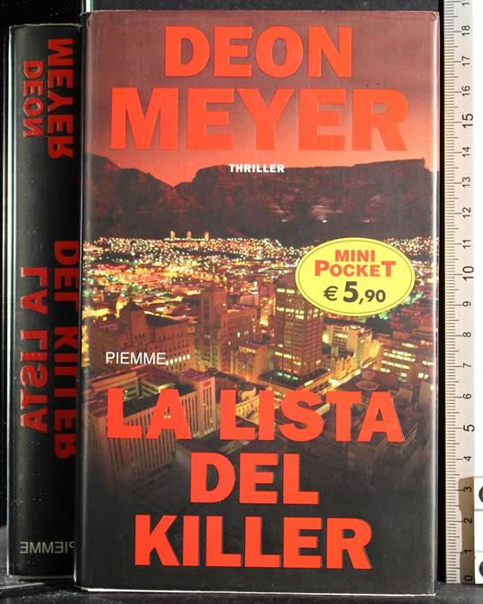 lista del killer - Deon Meyer - copertina