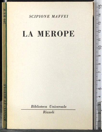 merope - Scipione Maffei - copertina