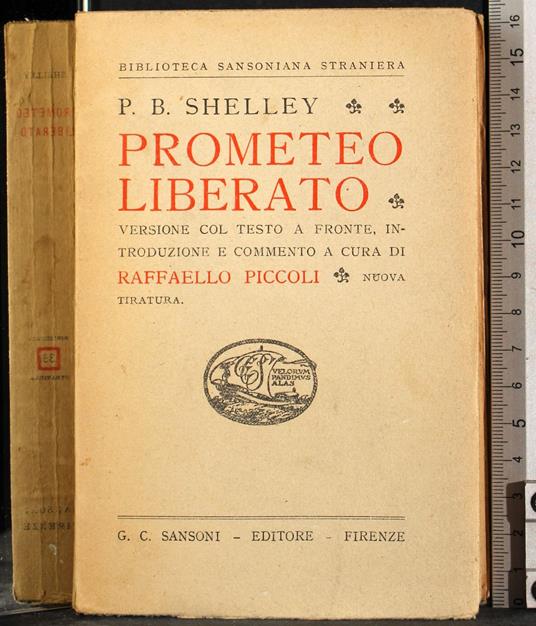 Prometeo Liberato - Shelley - copertina