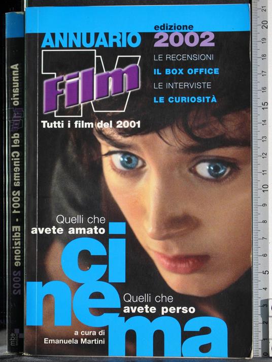Annuario film tv del cinema 2001. Edizione 2002 - copertina