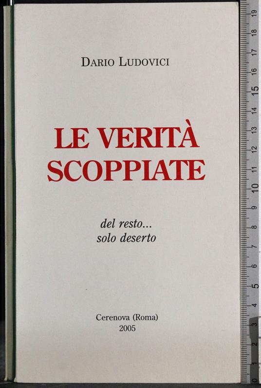 Le verità scoppiate - copertina