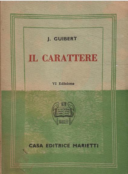 Il Carattere - copertina