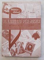 Il libretto per musica attraverso i tempi