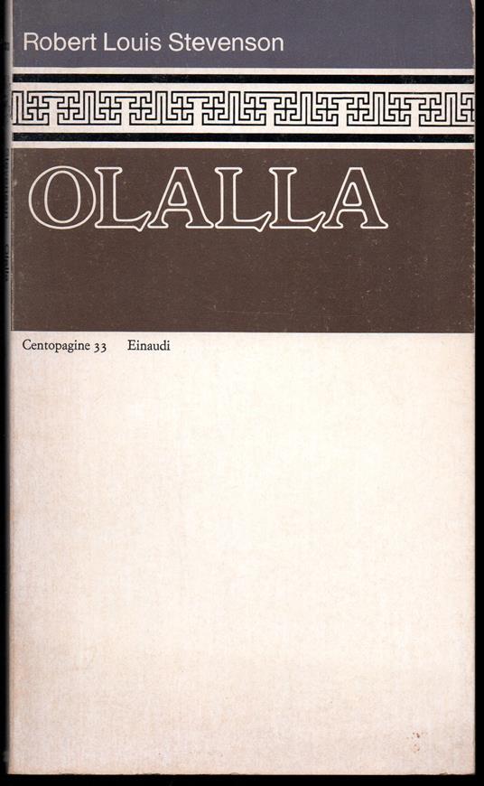 Olalla Nota introduttiva di Giorgio Manganelli - Robert Louis Stevenson - copertina