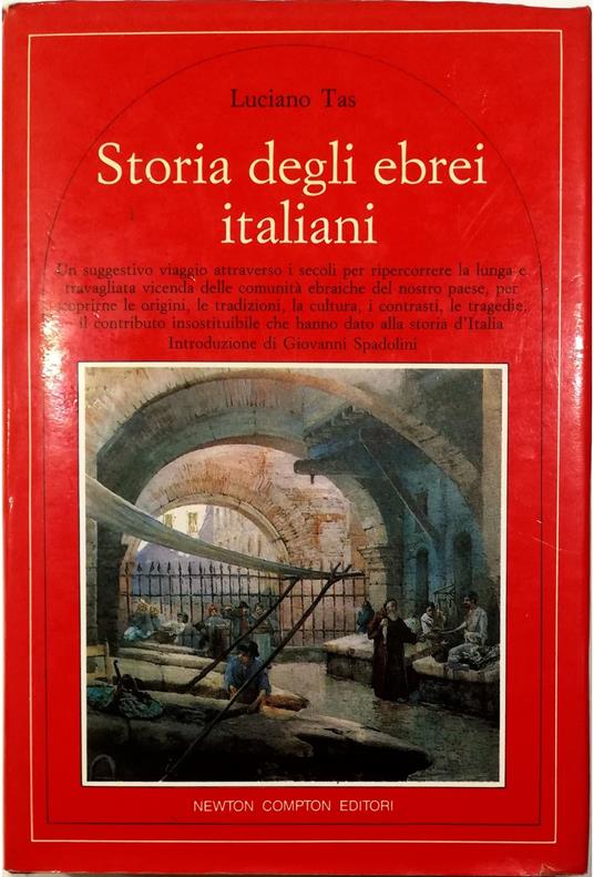 Storia degli ebrei italiani Un suggestivo viaggio attraverso i secoli per ripercorrere la lunga e travagliata vicenda delle comunità ebraiche del nostro paese, per scoprirne le origini, le tradizioni, la cultura, i contrasti, le tragedie - copertina