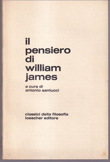 Il pensiero di William James - copertina