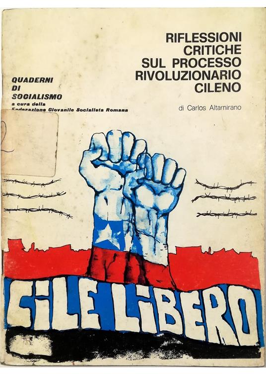 Riflessioni critiche sul processo rivoluzionario cileno - copertina