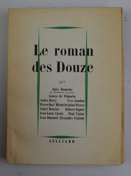 Le roman des Douze - Jules Romains - copertina