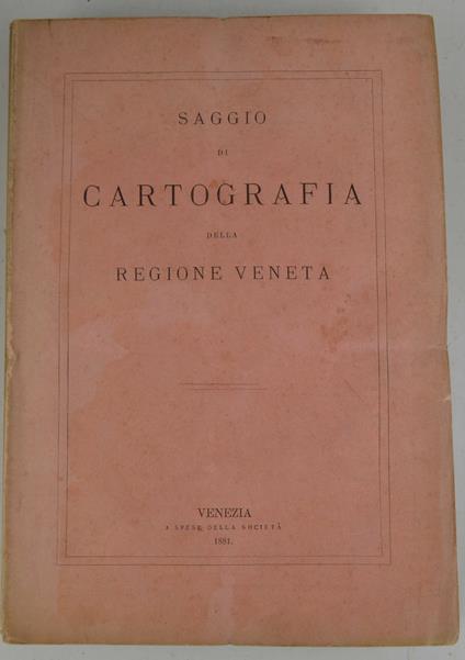 Saggio di cartografia della Regione Veneta - copertina