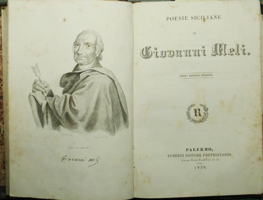 Poesie siciliane - Giovanni Meli - copertina