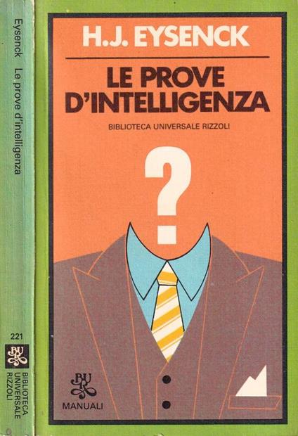 Le prove d'intelligenza - Hans J. Eysenck - copertina