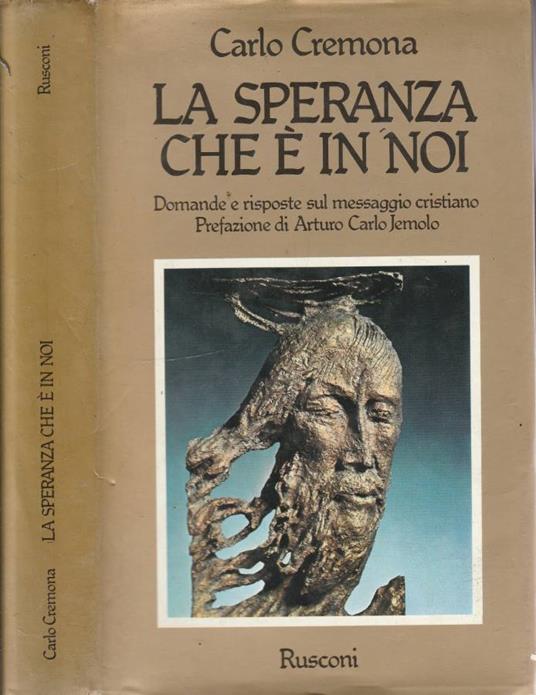 La speranza che è in noi - Carlo Cremona - copertina