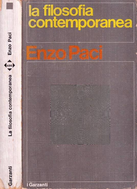 La filosofia contemporanea - Enzo Paci - copertina