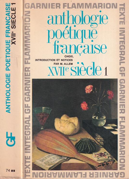 Anthologie poétique francaise, volume I - Maurice Allem - copertina