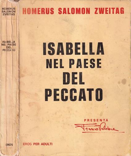 Isabella nel paese del peccato - Homerus Zweitag - copertina