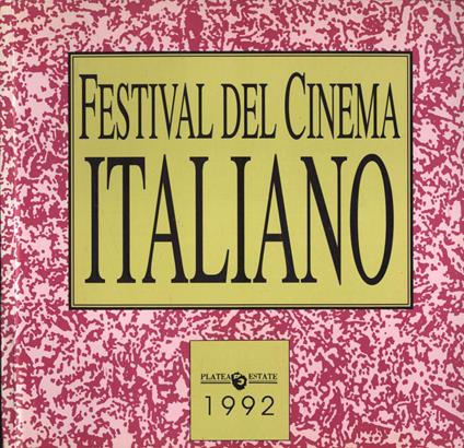 Festival del cinema italiano 1992 - copertina