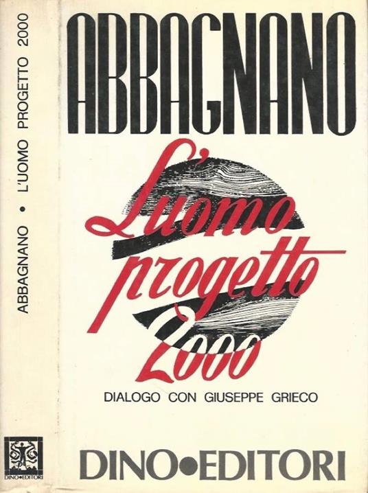 L' uomo progetto 2000 - Nicola Abbagnano - copertina