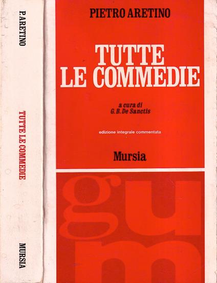 Tutte le commedie - Pietro Aretino - copertina