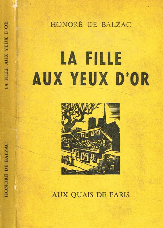 La fille aux yeux d'or - Honoré de Balzac - copertina