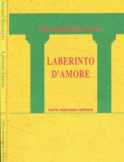 Laberinto d'amore - Giovanni Boccaccio - copertina