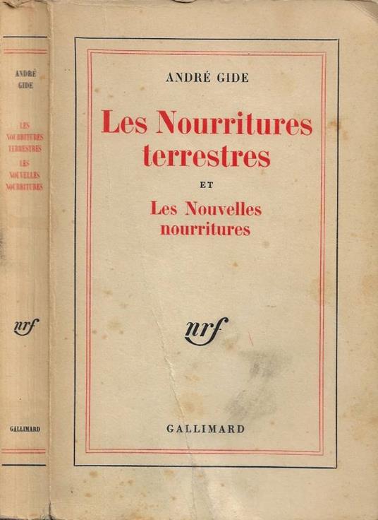 Les Nourritures terrestres - Les Nouvelles nourritures - André Gide - copertina