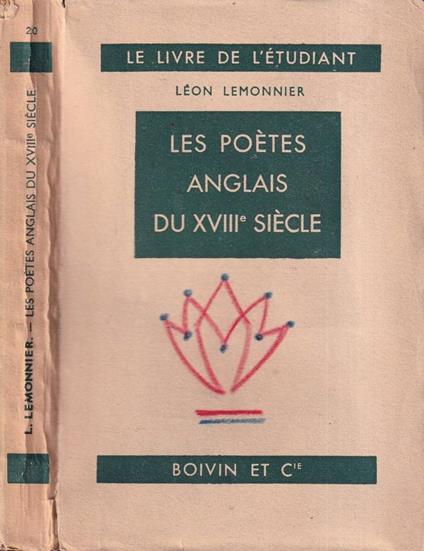 Les poètes anglais di XVIII siècle - Léon Lemonnier - copertina