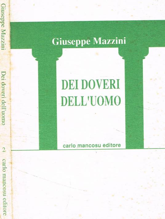 Dei doveri dell'uomo - Giuseppe Mazzini - copertina