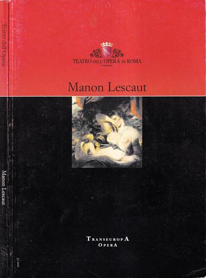 Manon Lescaut - Silvia Camerini - copertina