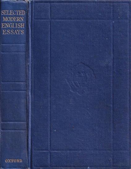 Selected modern english essays - copertina
