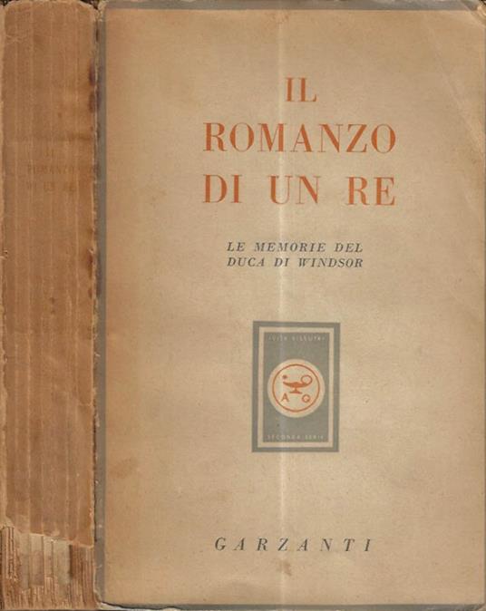 Il romanzo di un re - copertina