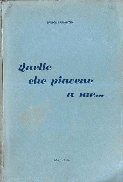 Quelle che piacevano a me… - copertina