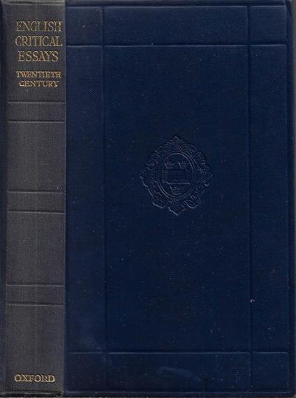 English Critical Essays (Twentieth Century) - copertina