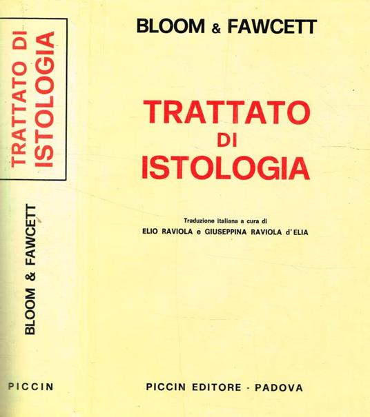 Trattato di istologia - copertina