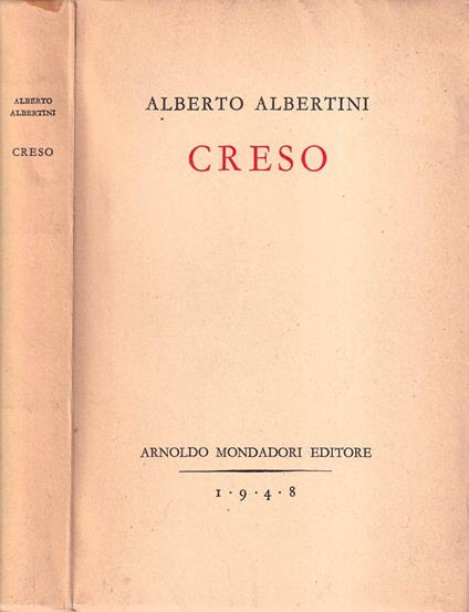 Creso - Alberto Albertini - copertina