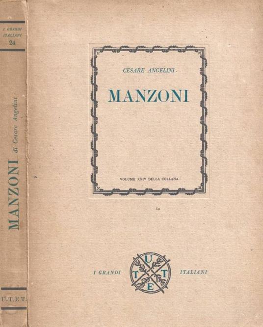 Manzoni - Cesare Angelini - copertina