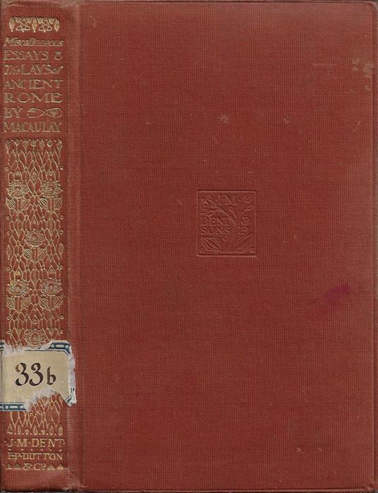Miscellaneous Essays and The Lays of Ancient Rome - Thomas Babington Macaulay - copertina