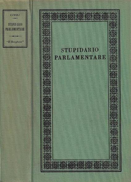 Stupidario parlamentare - Luciano Cirri - copertina