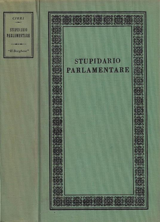 Stupidario parlamentare - Luciano Cirri - copertina