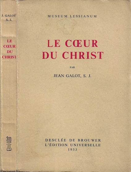 Le Coeur du Christ - Jean Galot - copertina