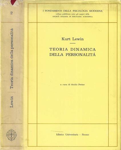 Teoria dinamica della personalità - Kurt Lewin - copertina