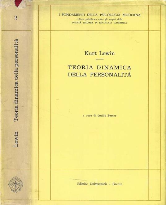 Teoria dinamica della personalità - Kurt Lewin - copertina