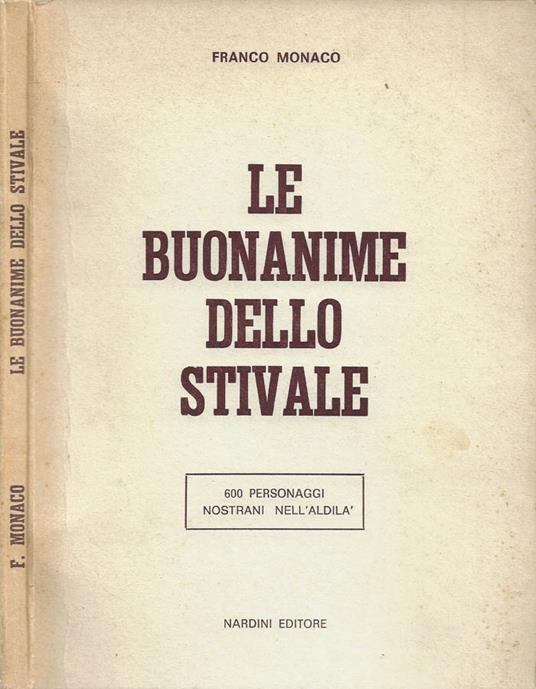 Le buonanime dello stivale - Franco Monaco - copertina