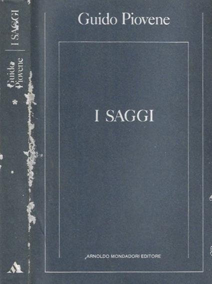 I Saggi vol. 1 - Guido Piovene - copertina