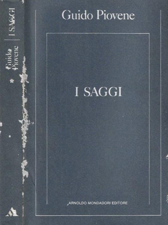 I Saggi vol. 1 - Guido Piovene - copertina